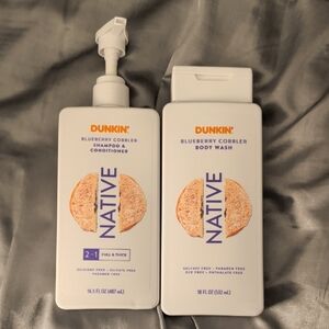 Dunkin' Blueberry Cobbler Shampoo & Body Wash Set